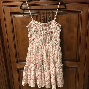 Lulus white and red floral dress